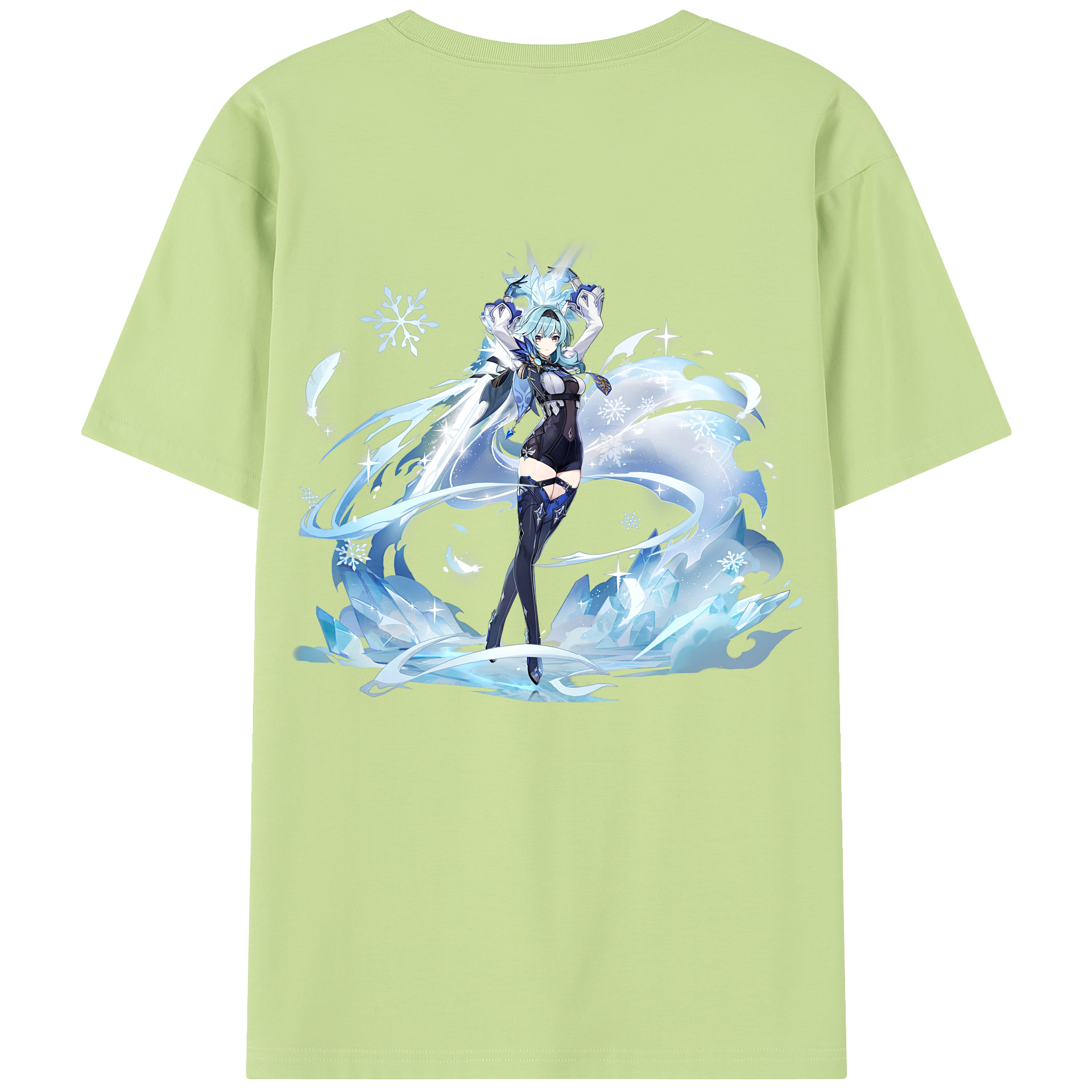 げんし神 优菈 ゆうら genshin Yūra 綿100％半袖Tシャツ（背面プリント）
